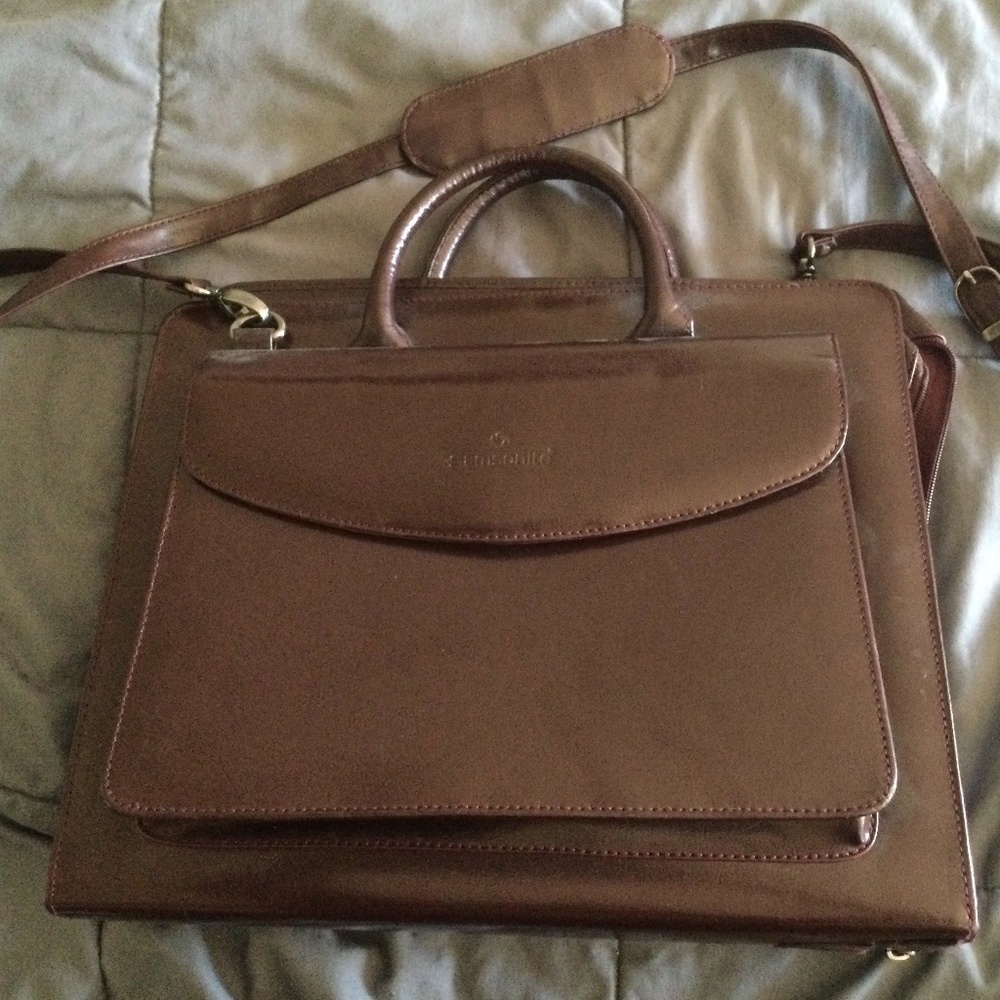 Samsonite  Leather Portfolio w/strap